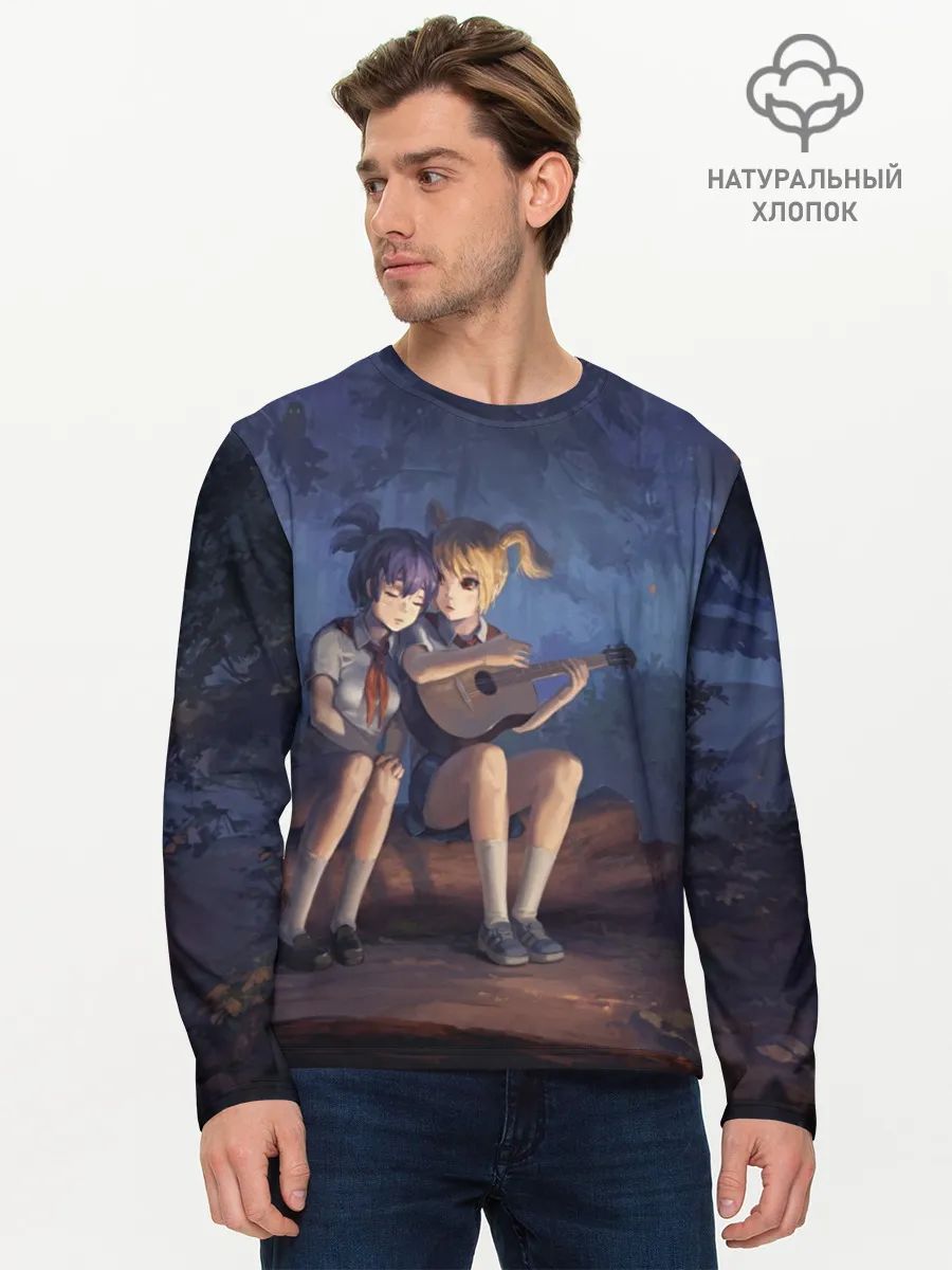 Мужской лонгслив базовый / Бесконечное лето: Лена и Алиса