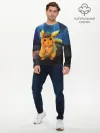 Мужской лонгслив базовый / Detective Pikachu