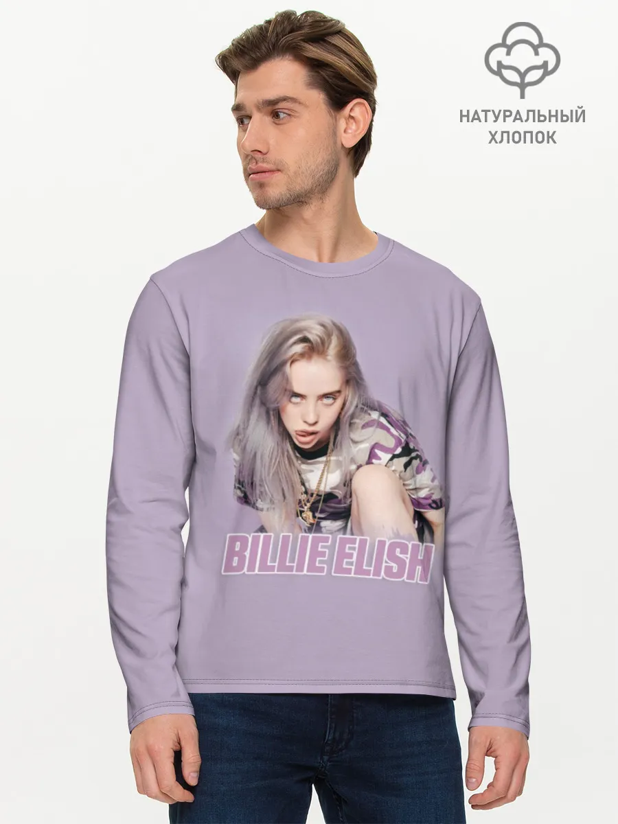 Мужской лонгслив базовый / Billie Eilish