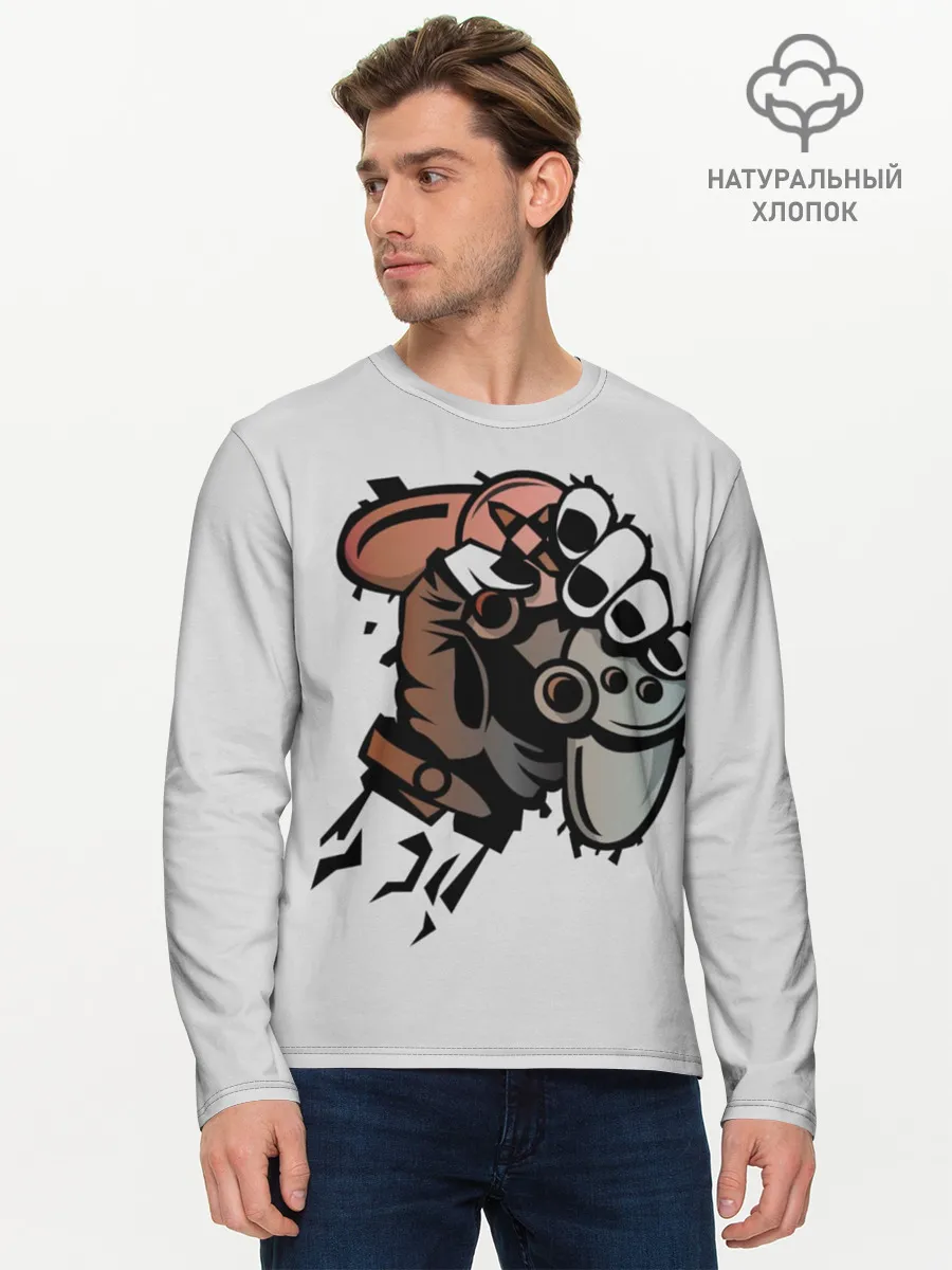 Мужской лонгслив базовый / Gamer