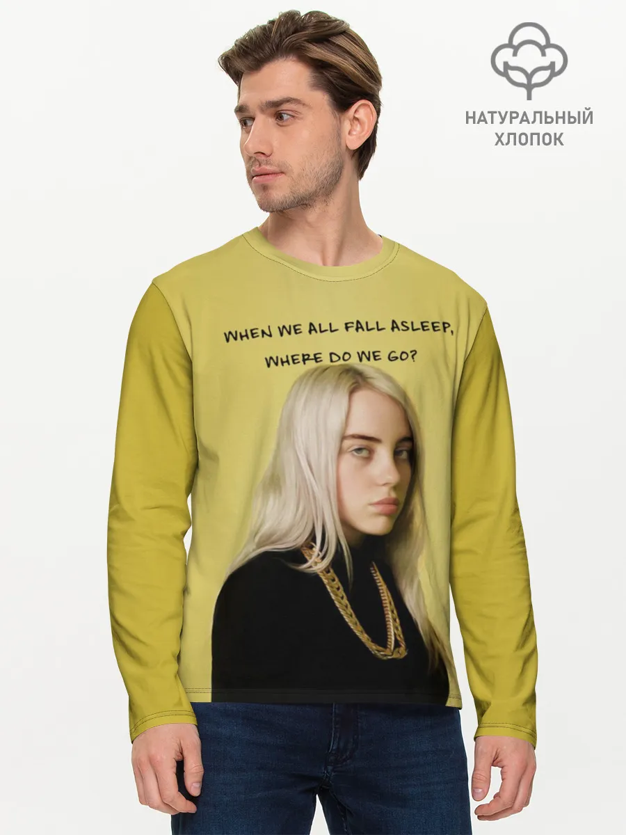 Мужской лонгслив базовый / billie eilish