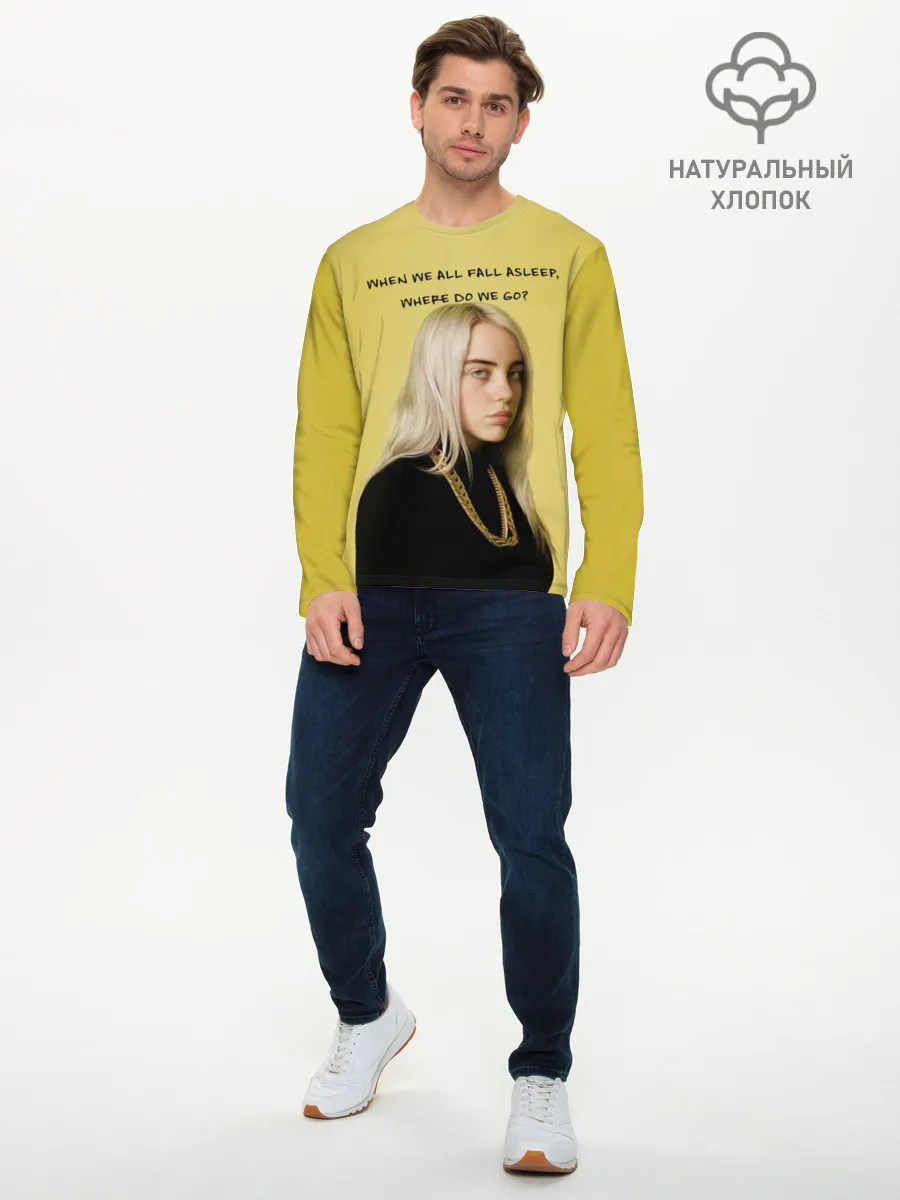 Мужской лонгслив базовый / billie eilish