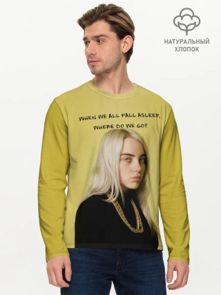 Мужской лонгслив базовый / billie eilish