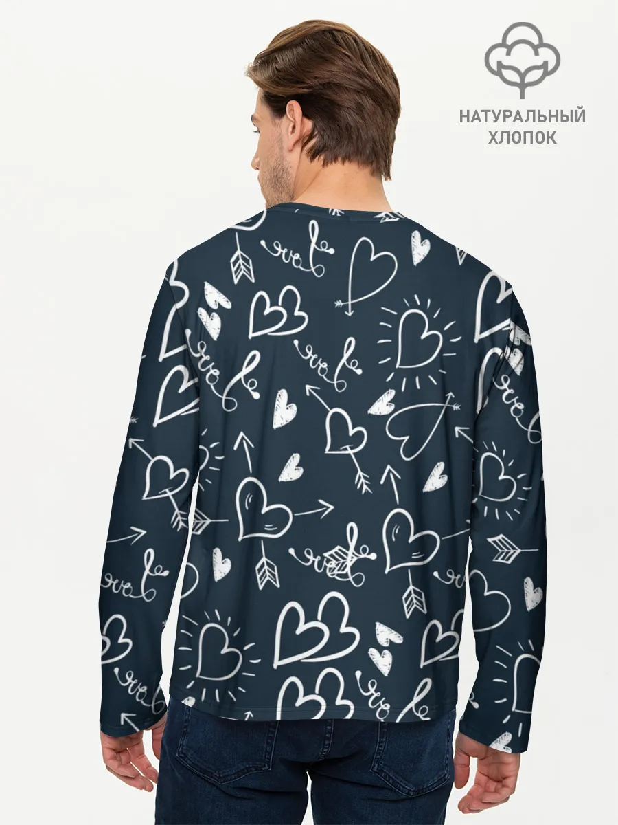 Мужской лонгслив базовый / Любовь