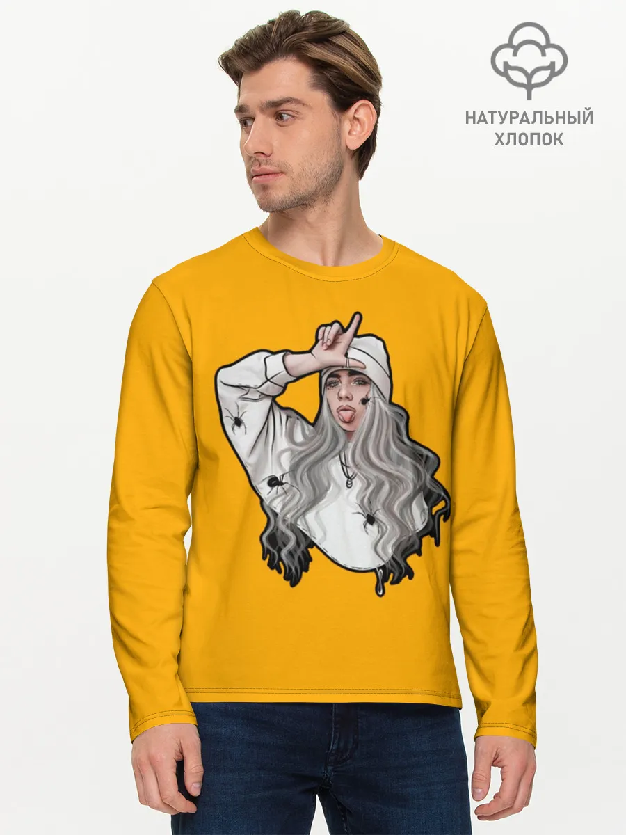 Мужской лонгслив базовый / Billie Eilish