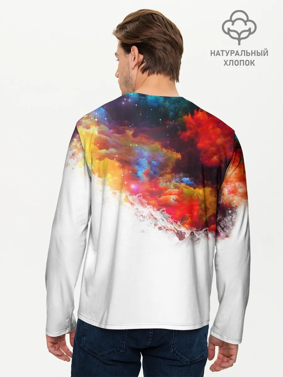 Мужской лонгслив базовый / Девочка с шарами