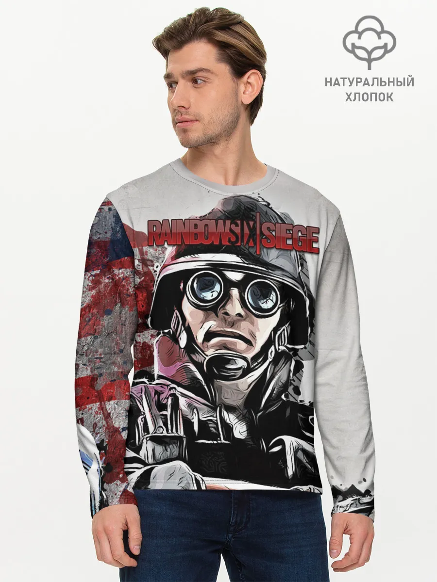 Мужской лонгслив базовый / Rainbow Six: Siege