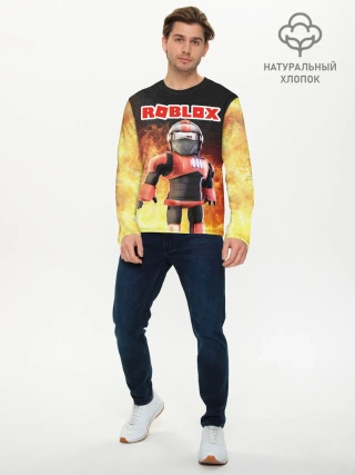 Мужской лонгслив базовый / Roblox