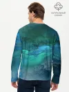 Мужской лонгслив базовый / Изумрудные Облака