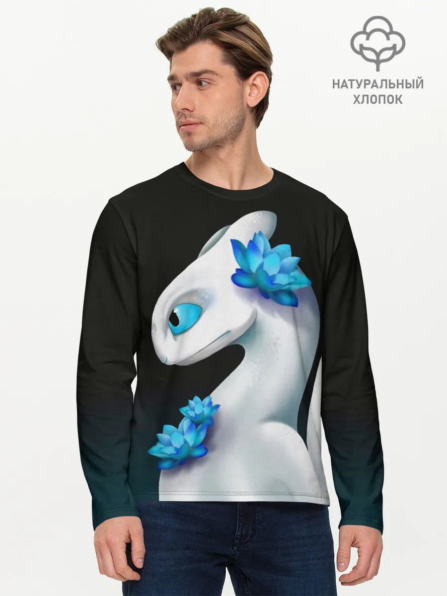Мужской лонгслив базовый / Как приручить дракона