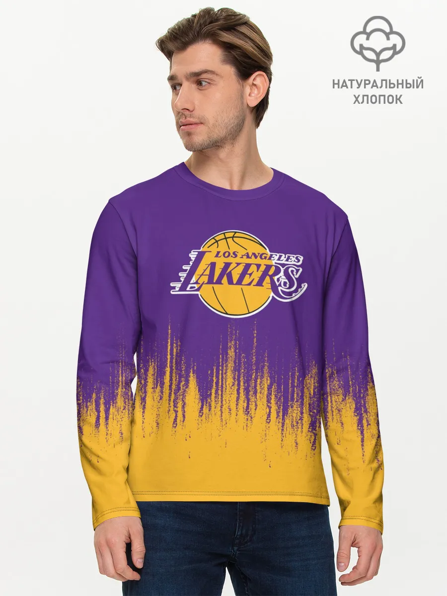 Мужской лонгслив базовый / LA LAKERS