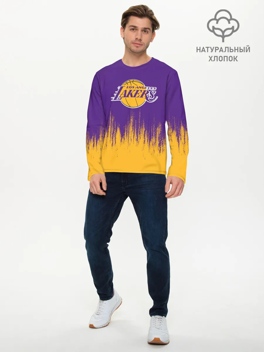 Мужской лонгслив базовый / LA LAKERS