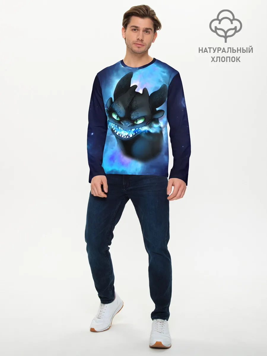 Мужской лонгслив базовый / Night Fury
