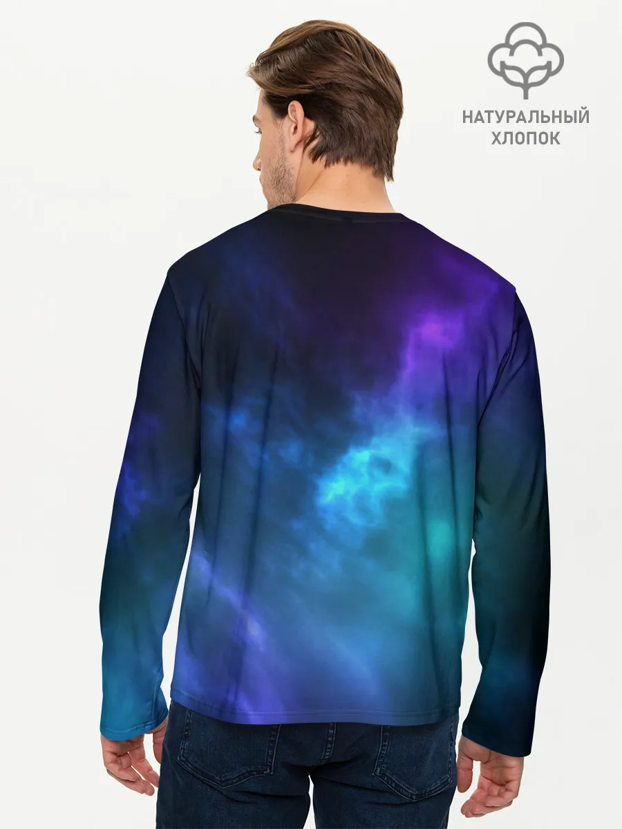 Мужской лонгслив базовый / Космос