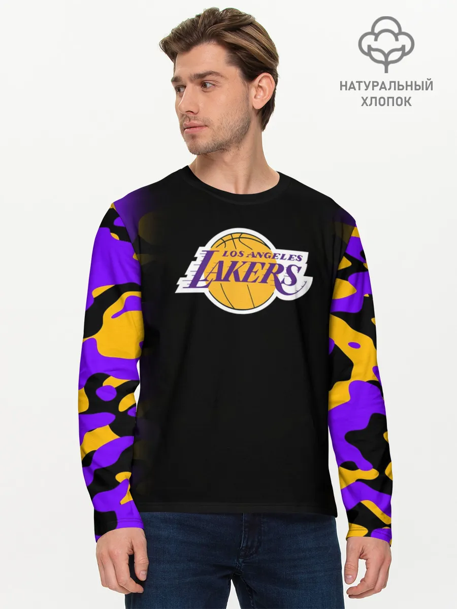 Мужской лонгслив базовый / LA LAKERS