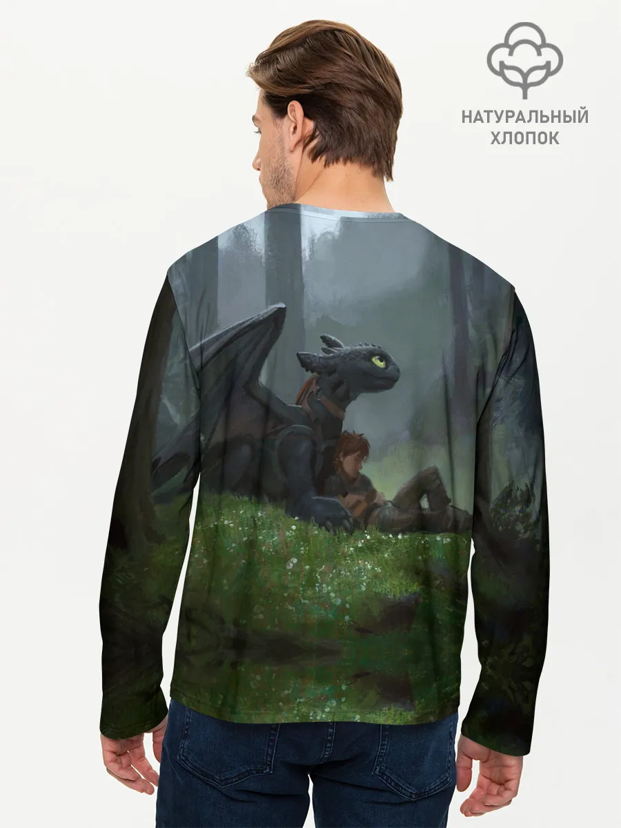 Мужской лонгслив базовый / Верные друзья