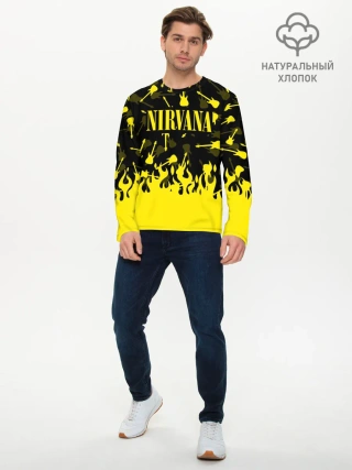 Мужской лонгслив базовый / NIRVANA