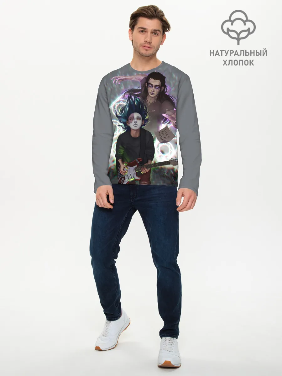 Мужской лонгслив базовый / Салли и Ларри