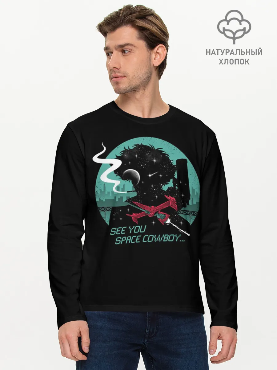 Мужской лонгслив базовый / Ковбой Бибоп