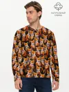 Мужской лонгслив базовый / Упоротые лисы