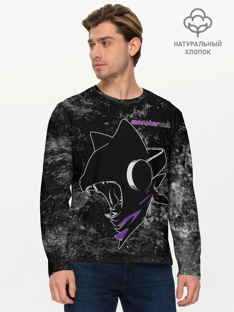 Мужской лонгслив базовый / Monstercat