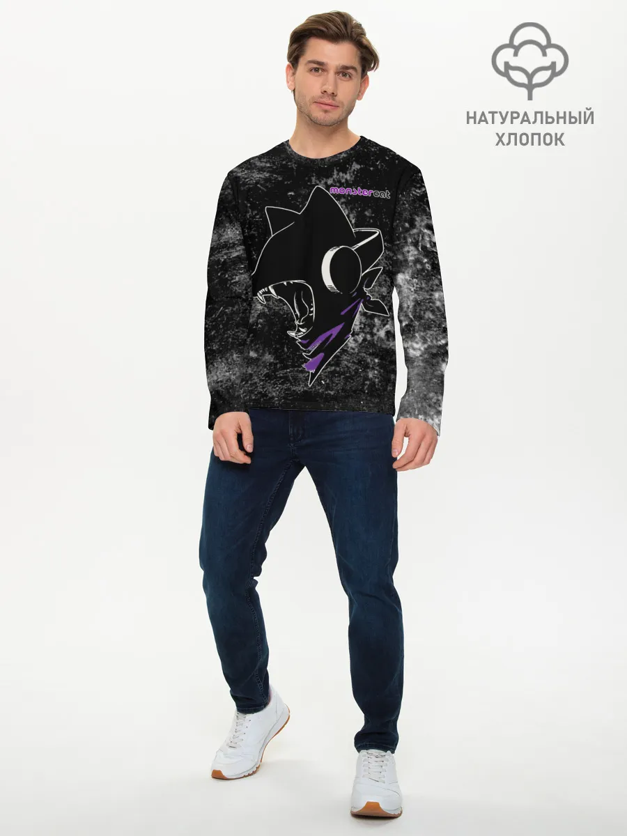 Мужской лонгслив базовый / Monstercat