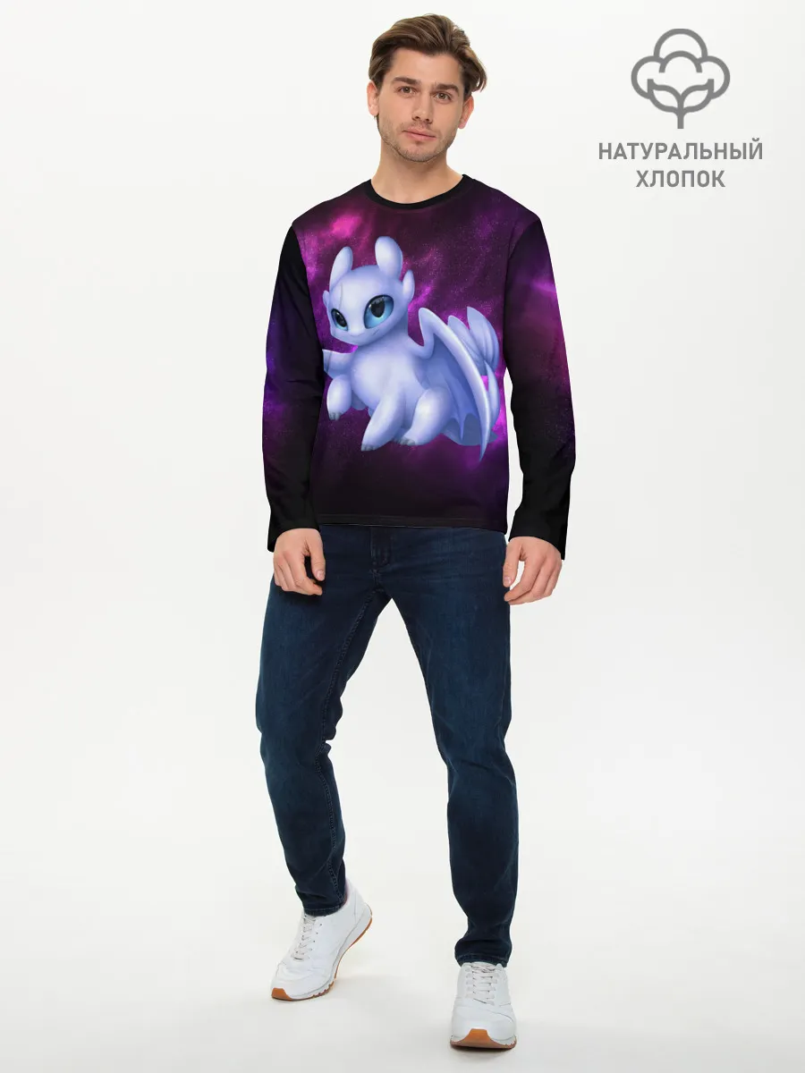 Мужской лонгслив базовый / Как приручить дракона