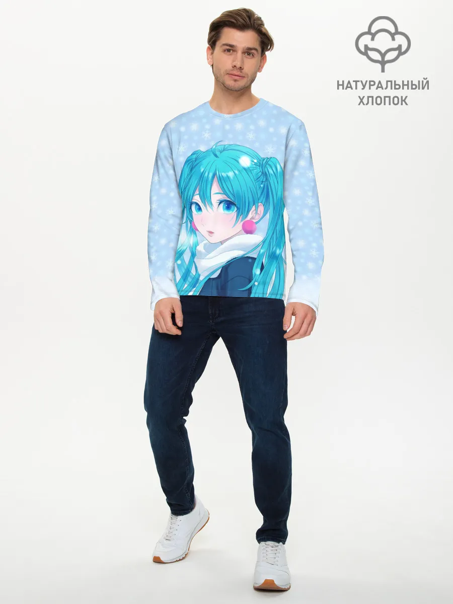 Мужской лонгслив базовый / Мику