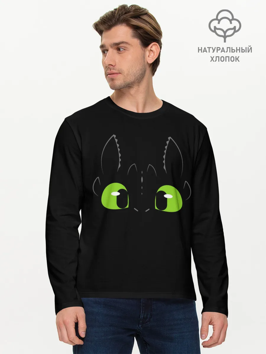 Мужской лонгслив базовый / Как приручить дракона