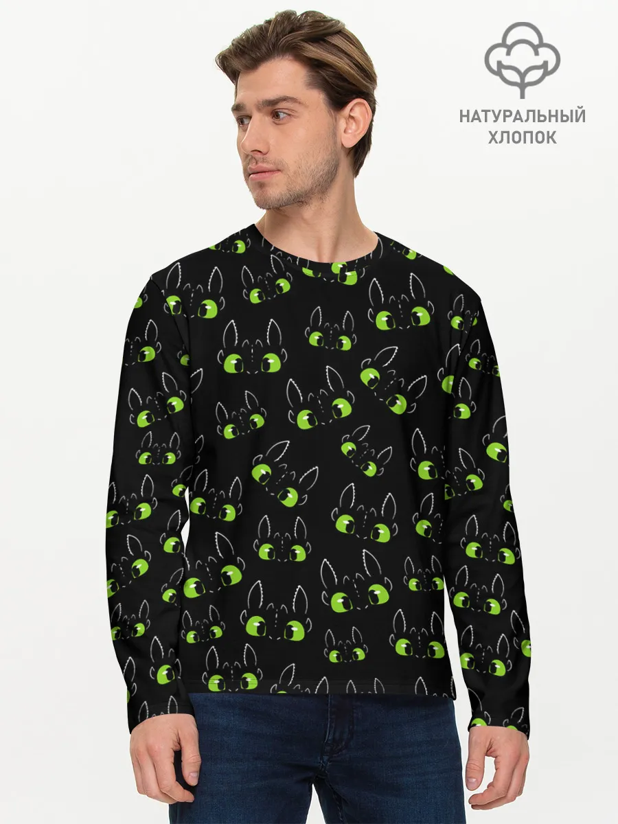 Мужской лонгслив базовый / Как приручить дракона