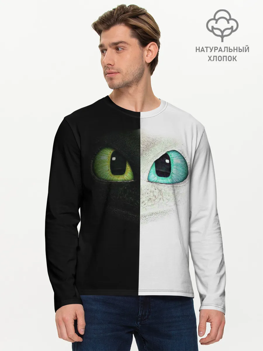 Мужской лонгслив базовый / Как приручить дракона