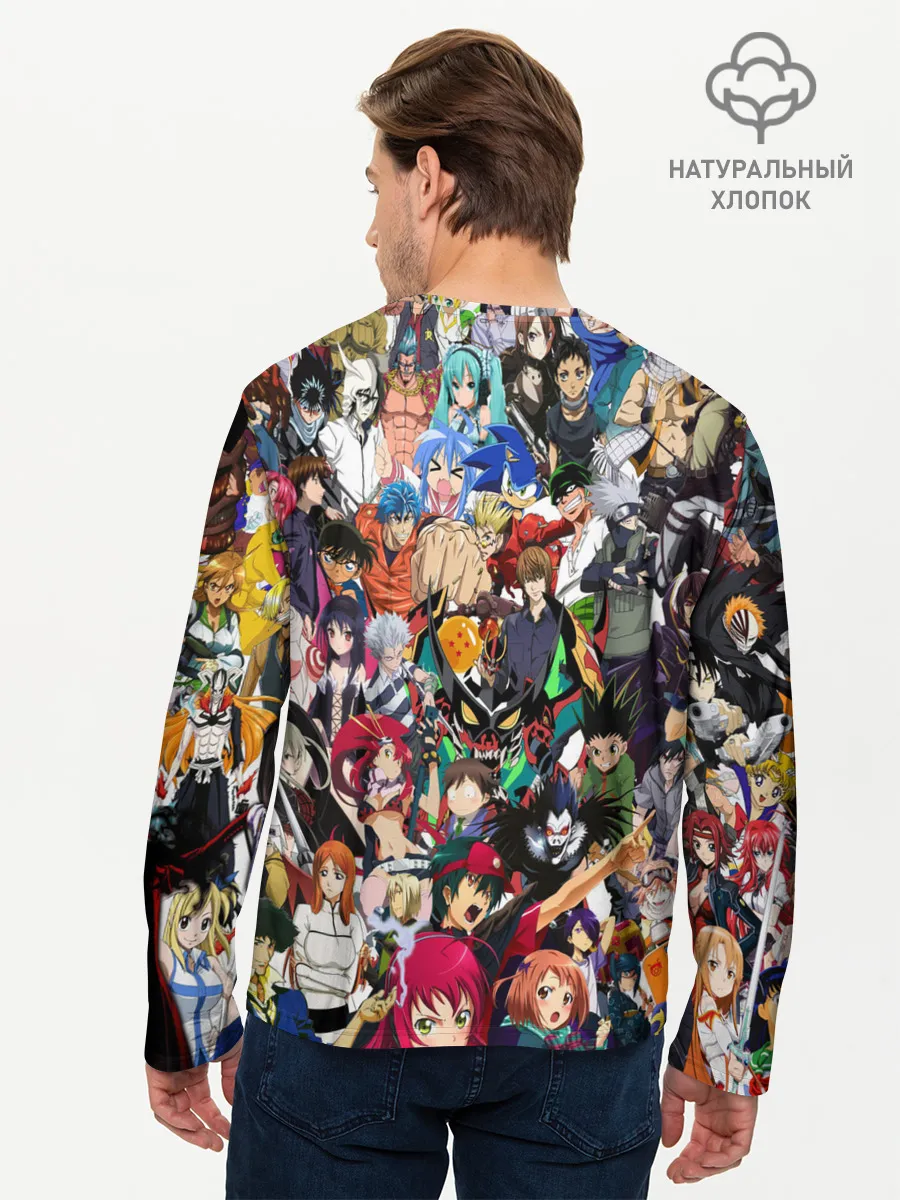 Мужской лонгслив базовый / ANIME HEROES | АНИМЕ ГЕРОИ