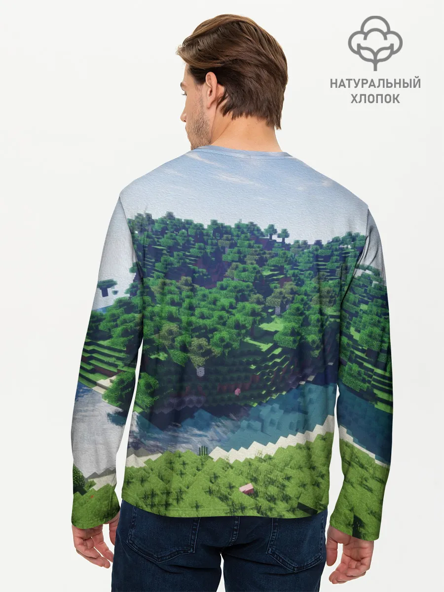 Мужской лонгслив базовый / Minecraft