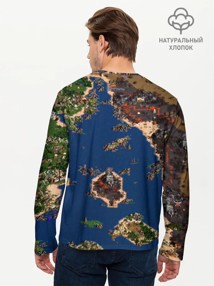 Мужской лонгслив базовый / heroes 3 game