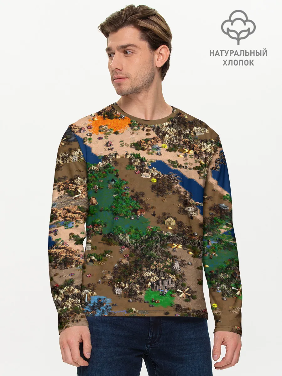 Мужской лонгслив базовый / Heroes style HD