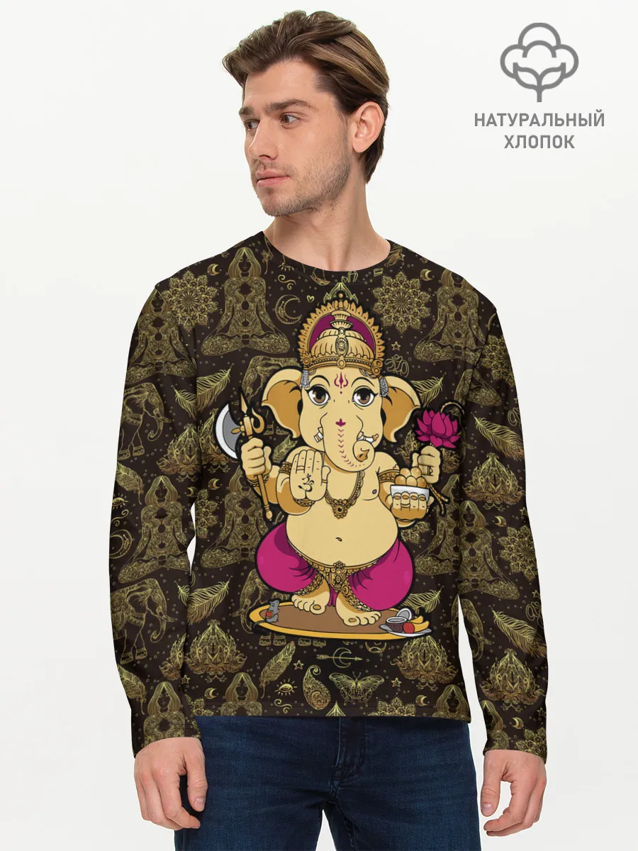 Мужской лонгслив базовый / Ganesha