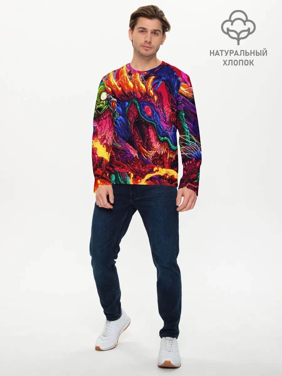 Мужской лонгслив базовый / Hyper Beast