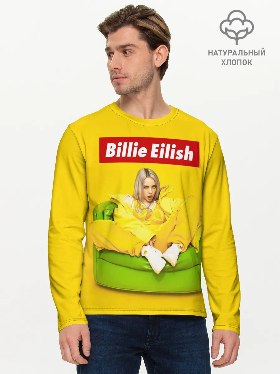 Мужской лонгслив базовый / Billie Eilish