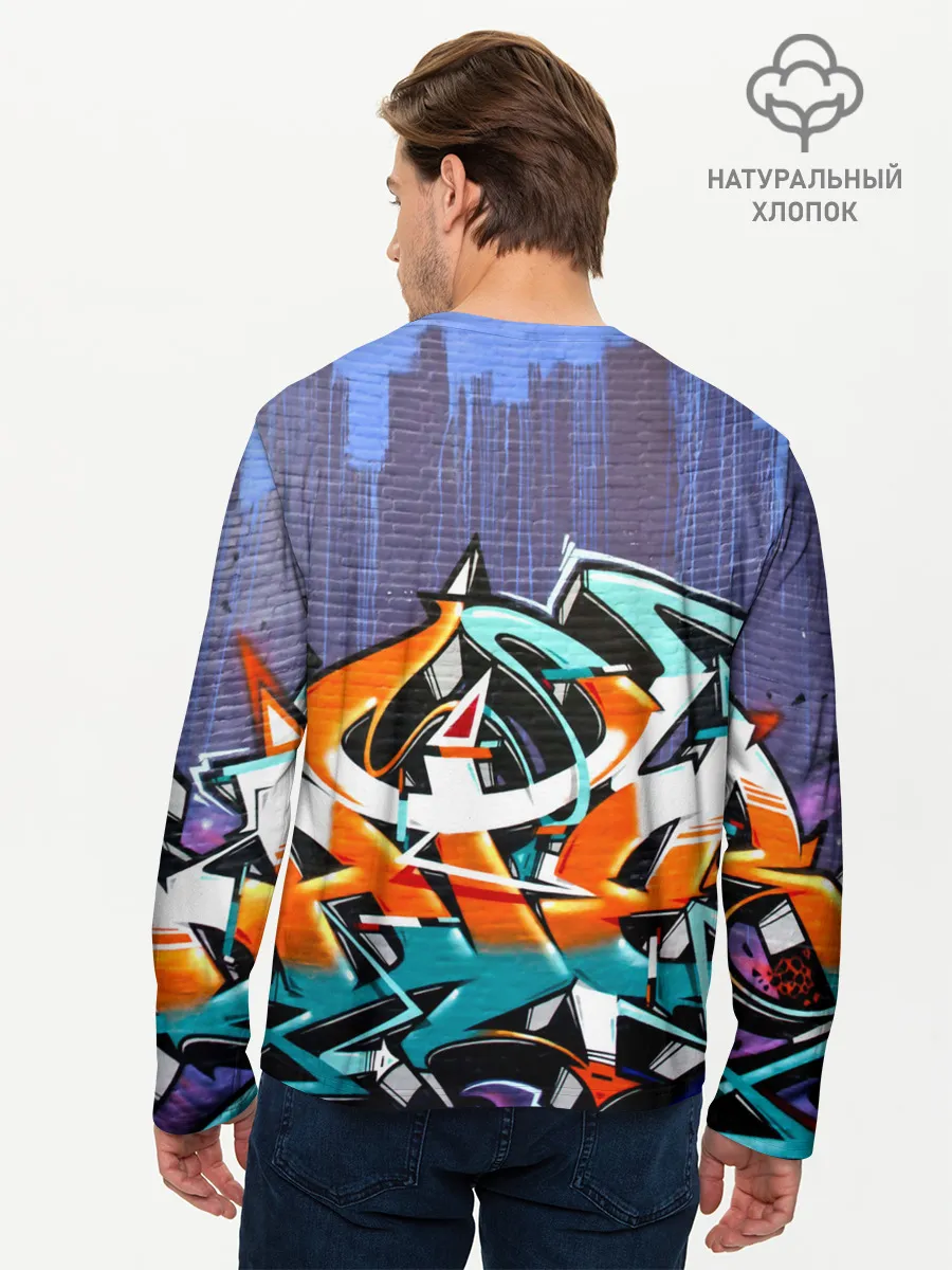 Мужской лонгслив базовый / Уличный художник