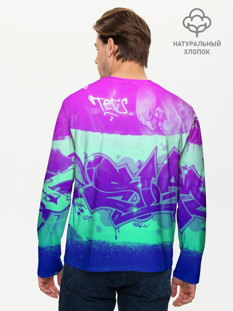 Мужской лонгслив базовый / color neon collection