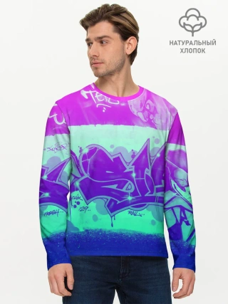 Мужской лонгслив базовый / color neon collection