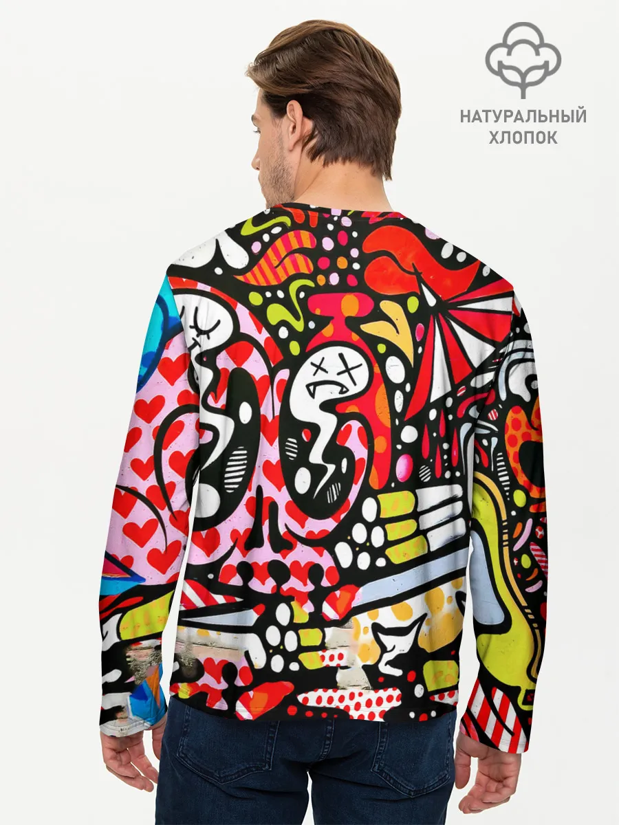 Мужской лонгслив базовый / Современное искусство