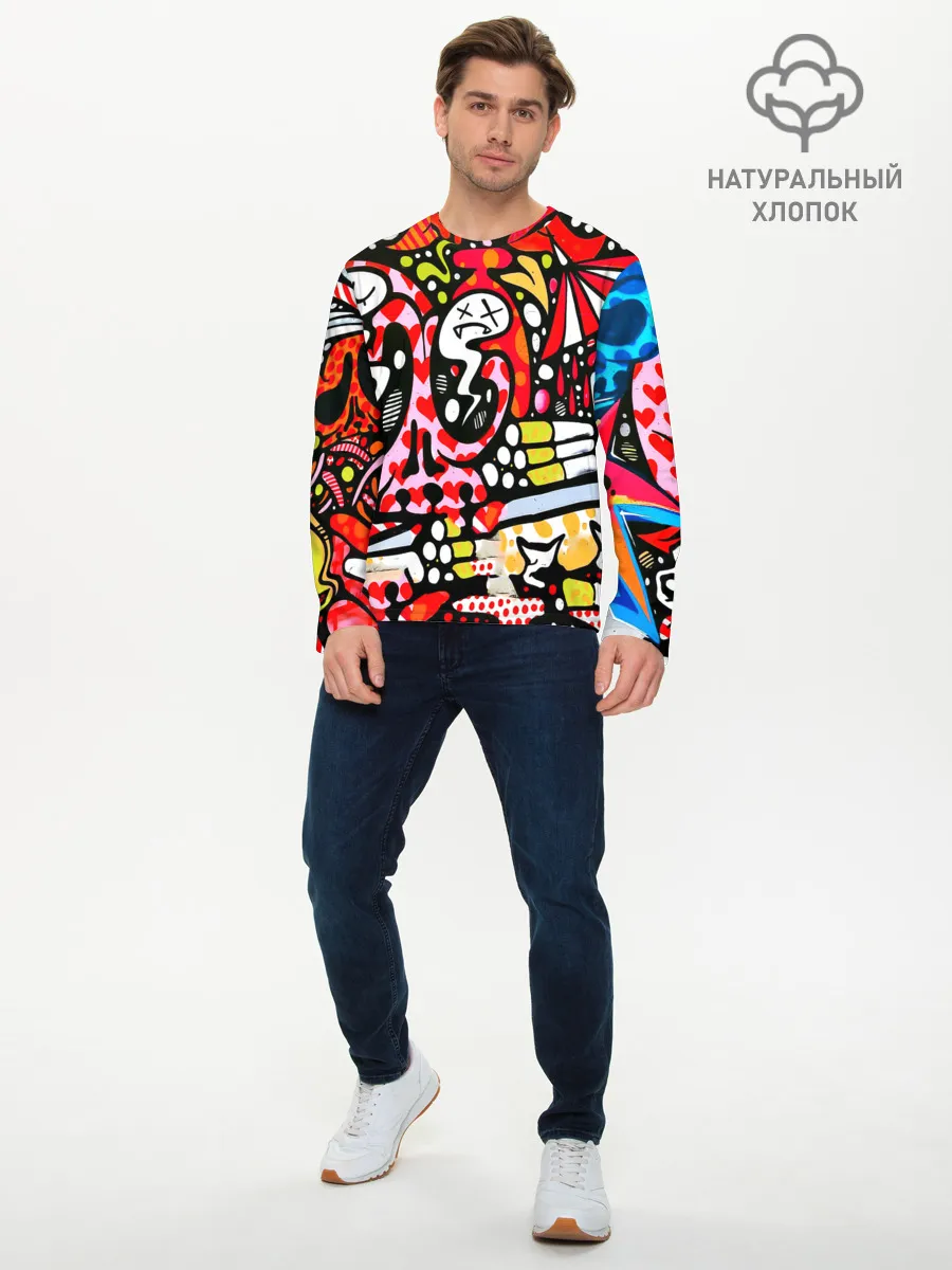 Мужской лонгслив базовый / Современное искусство