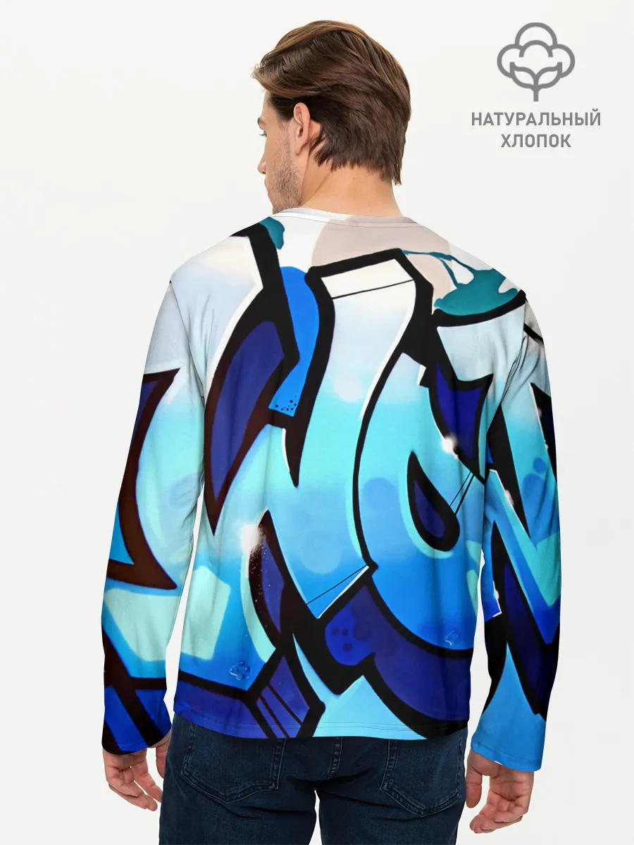 Мужской лонгслив базовый / wow graffiti