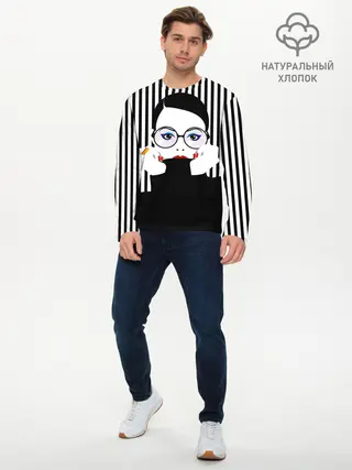 Мужской лонгслив базовый / Fashion girl