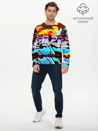 Мужской лонгслив базовый / urban neon