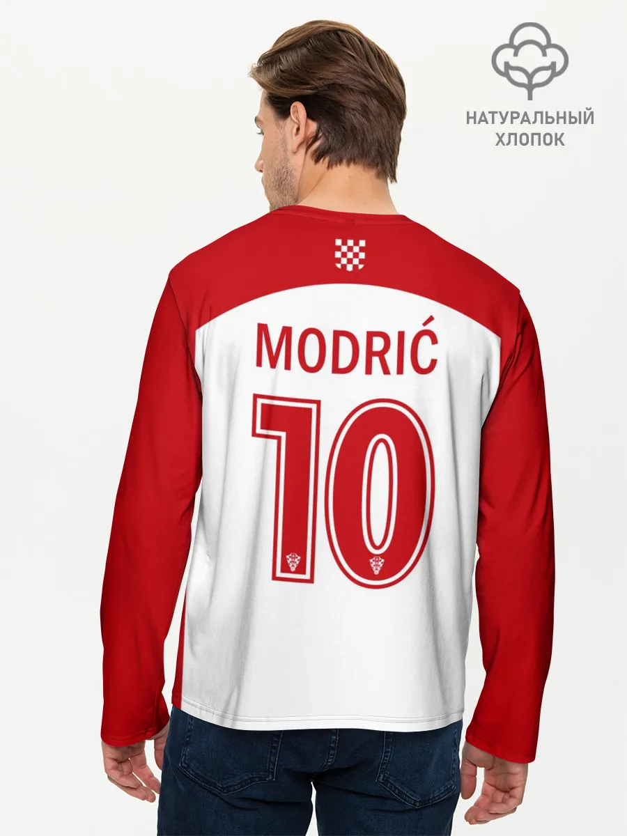 Мужской лонгслив базовый / Лука Модрич, Сборная Хорватии