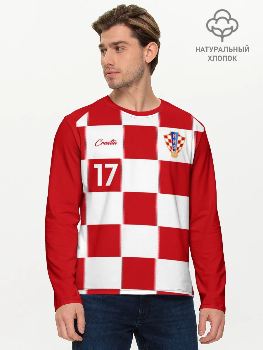 Мужской лонгслив базовый / Марио Манджукич