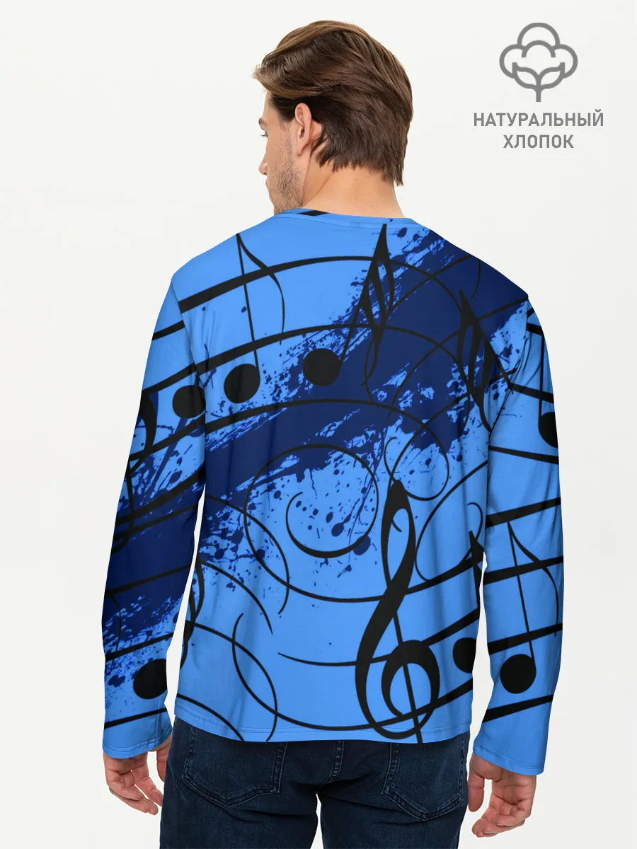 Мужской лонгслив базовый / Музыка