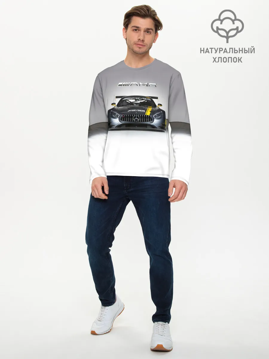 Мужской лонгслив базовый / AMG Motorsport